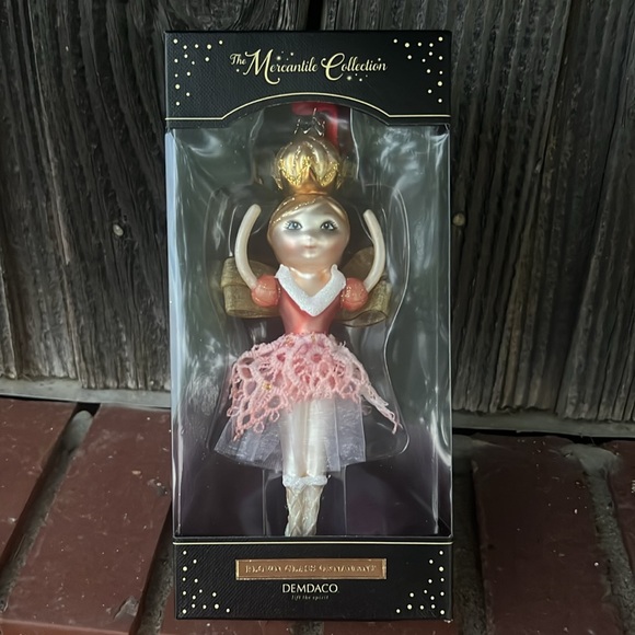 ✅Demdaco Blown Glass Sugar Plum Fairy Ornament - Picture 2 of 4